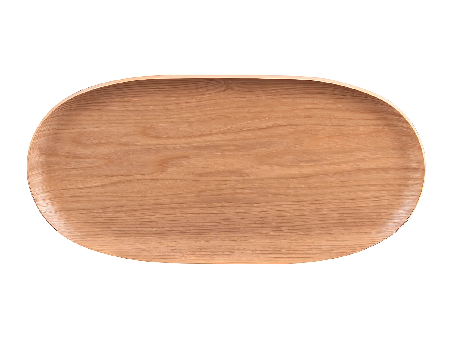 Plateau ovale bois naturel 31x15 cm