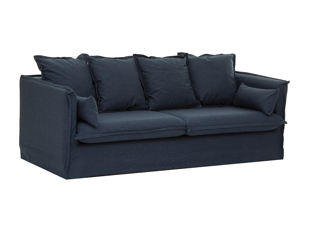 Canapé Convertible "Odilon" 200cm Bleu Encre