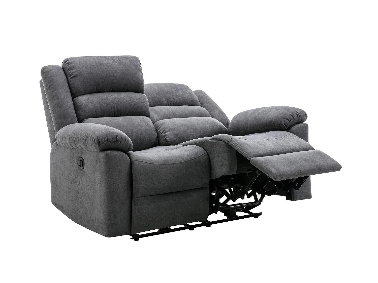 3-personers sofa, 2-personers sofa og elektrisk lænestol i gråt stof BUROLO