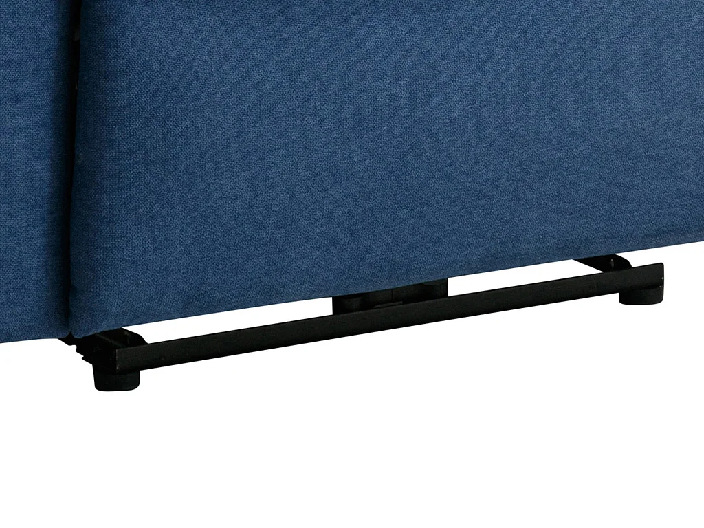 2- og 3-personers recliner sofa i blåt stof BUROLO