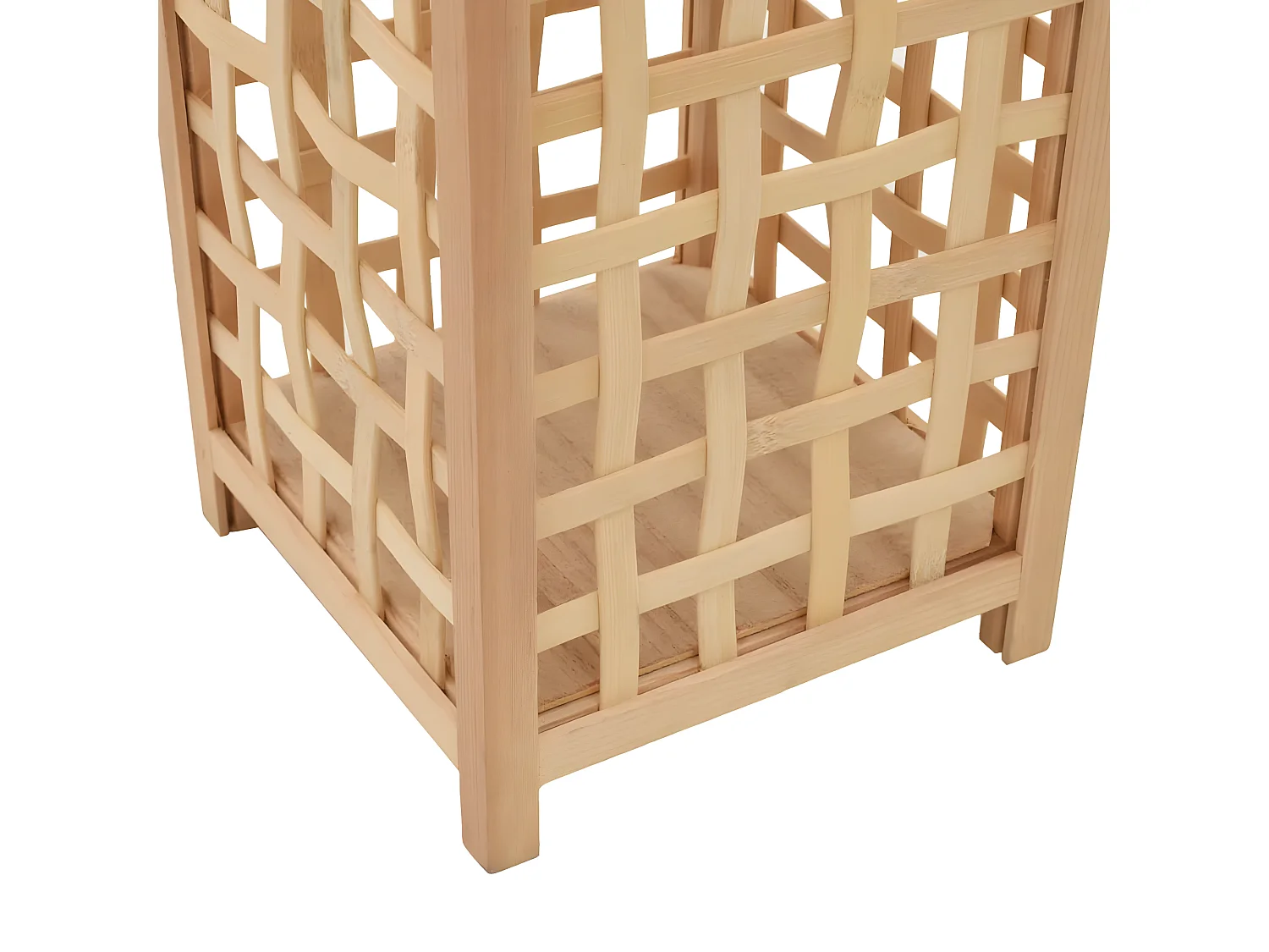 Bougeoir suspendu porte-bougie bambou bambou marron 19 x 19 x 84 cm DEC020009