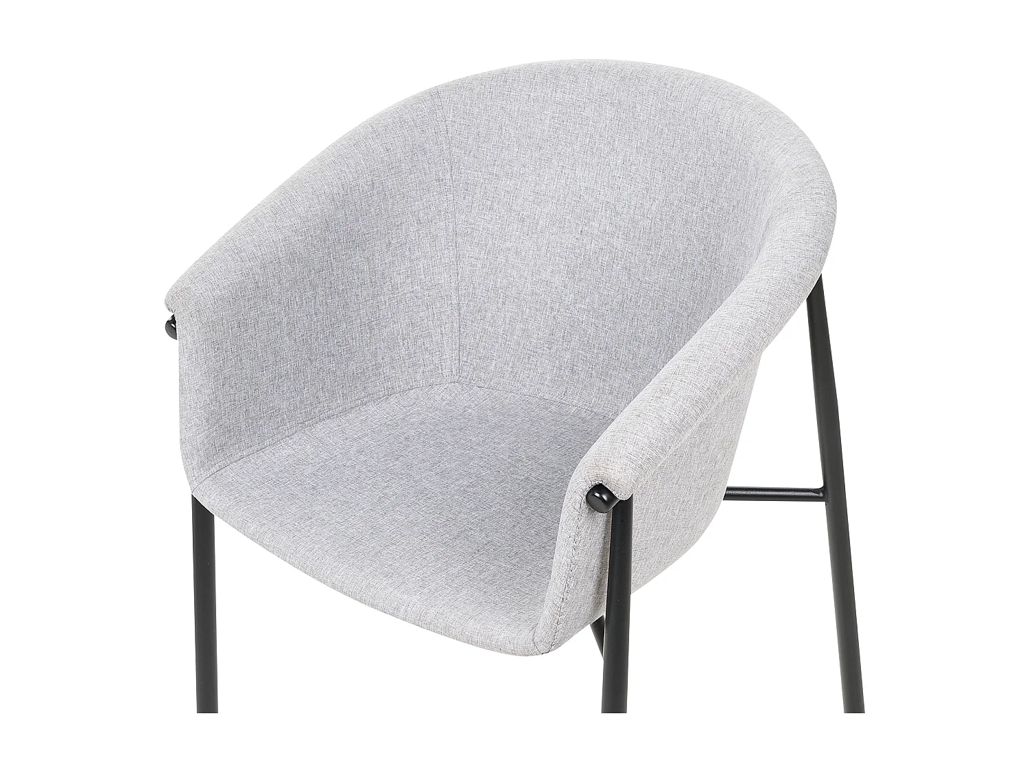 Lot de 2 chaises de salle à manger AMES Gris clair