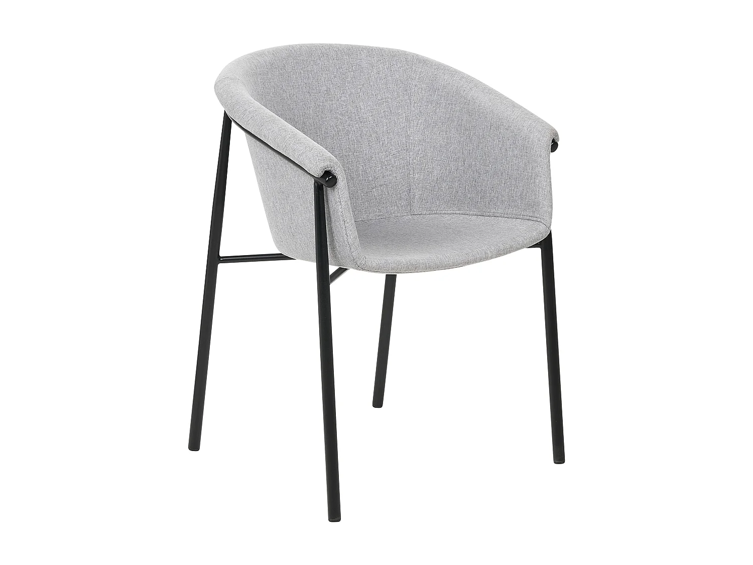 Conjunto de 2 sillas de comedor AMES Gris claro