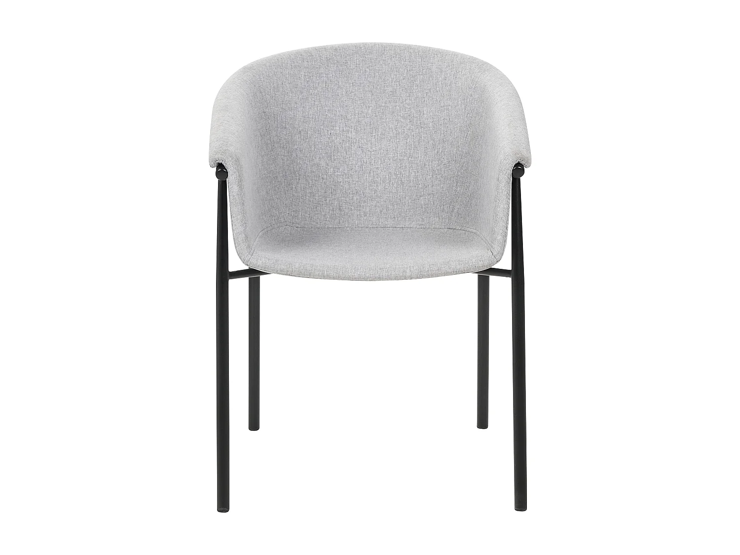 Conjunto de 2 sillas de comedor AMES Gris claro