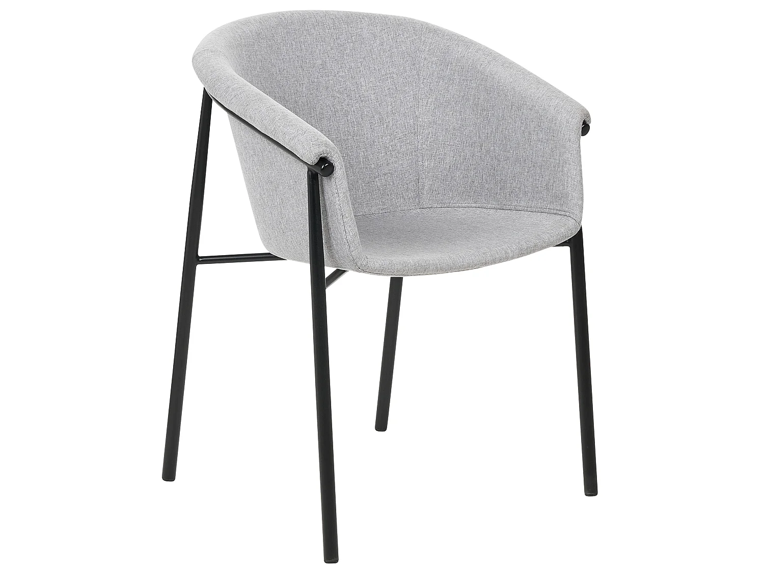 Lot de 2 chaises de salle à manger AMES Gris clair