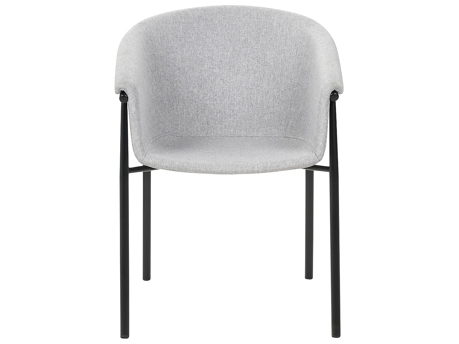 Lot de 2 chaises de salle à manger AMES Gris clair