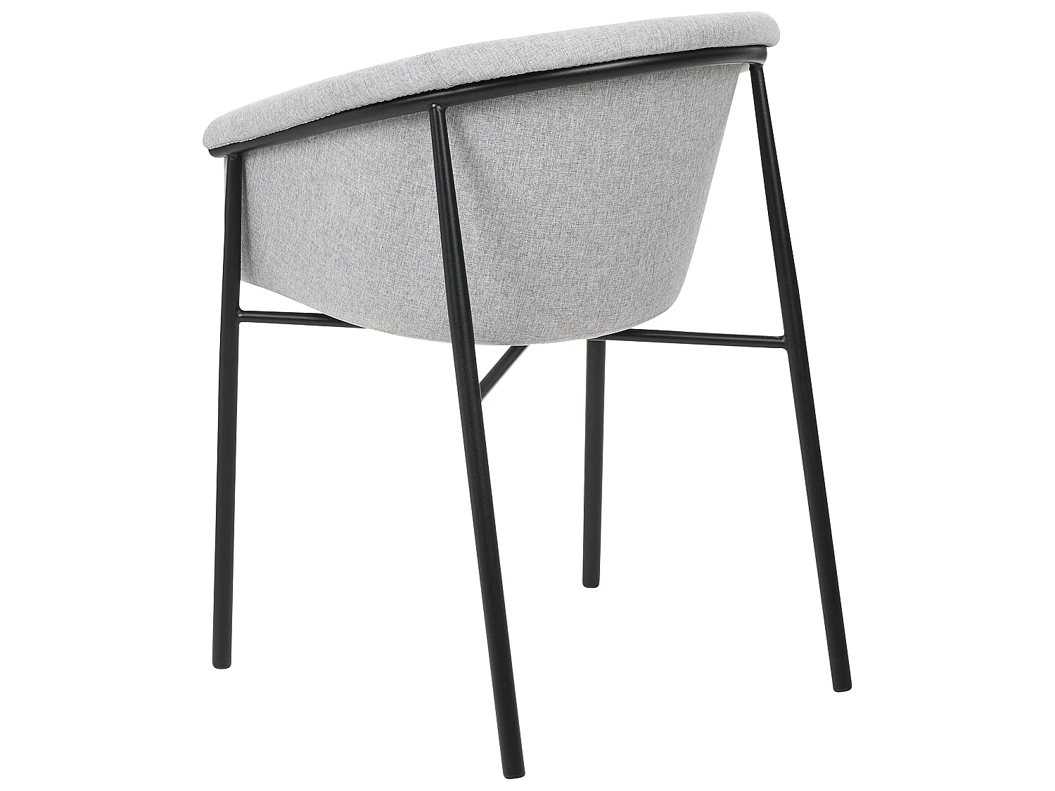 Lot de 2 chaises de salle à manger AMES Gris clair
