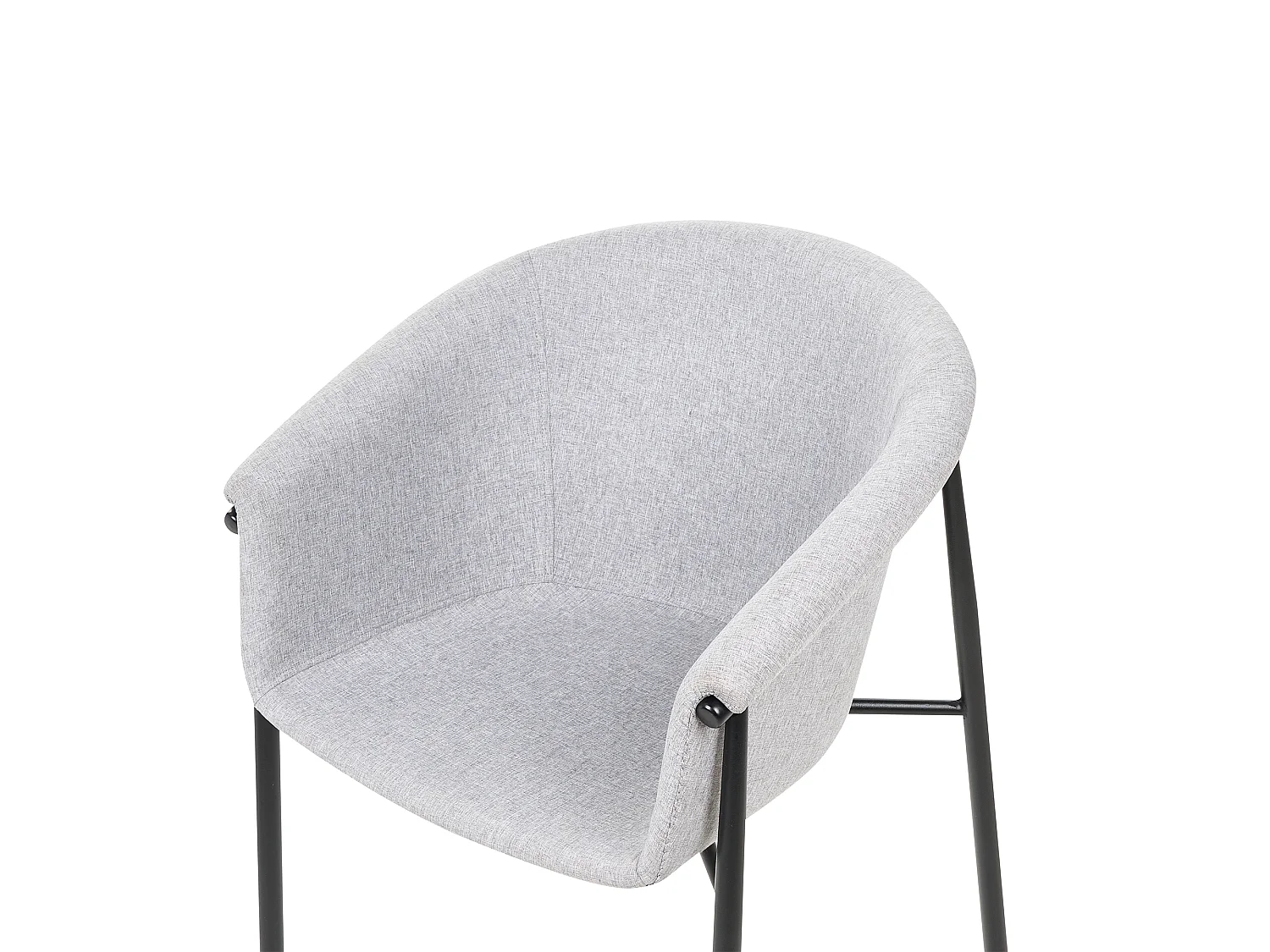 Lot de 2 chaises de salle à manger AMES Gris clair