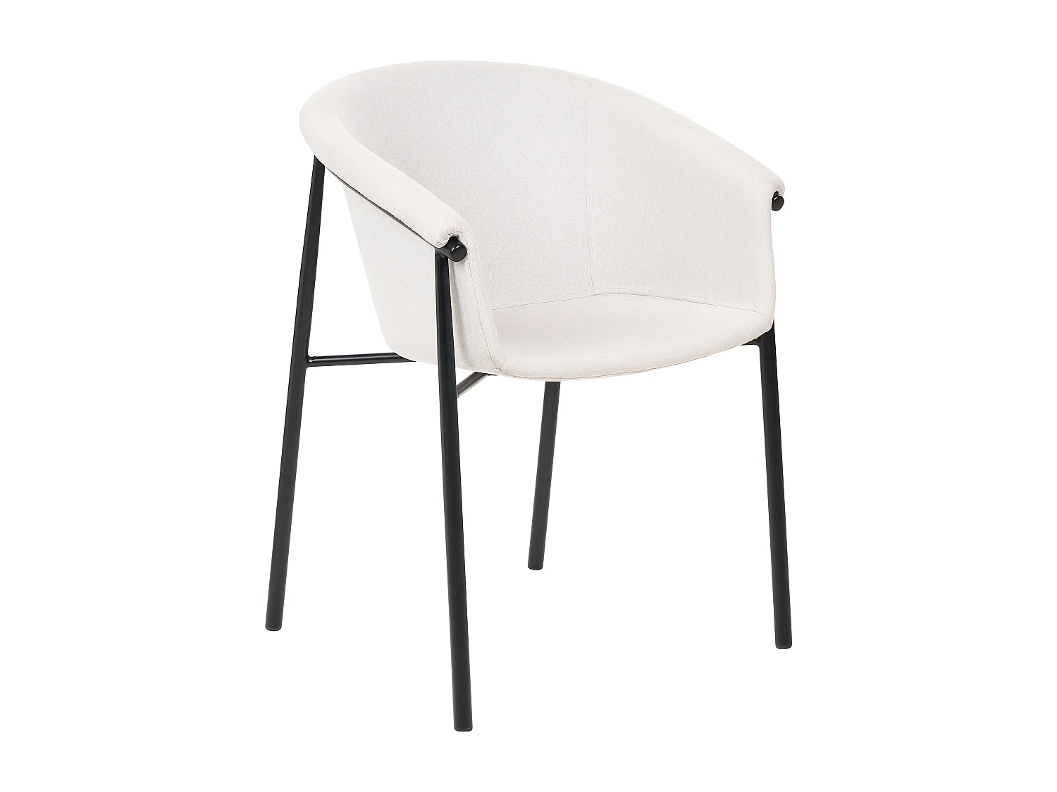 Lot de 2 chaises de salle à manger AMES Beige clair