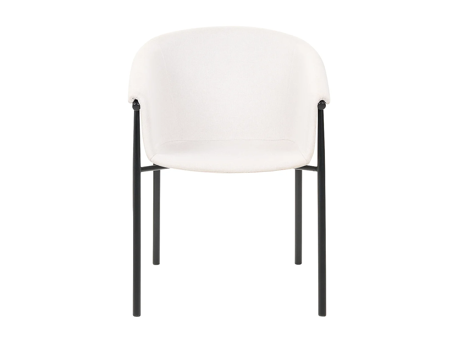 Lot de 2 chaises de salle à manger AMES Beige clair