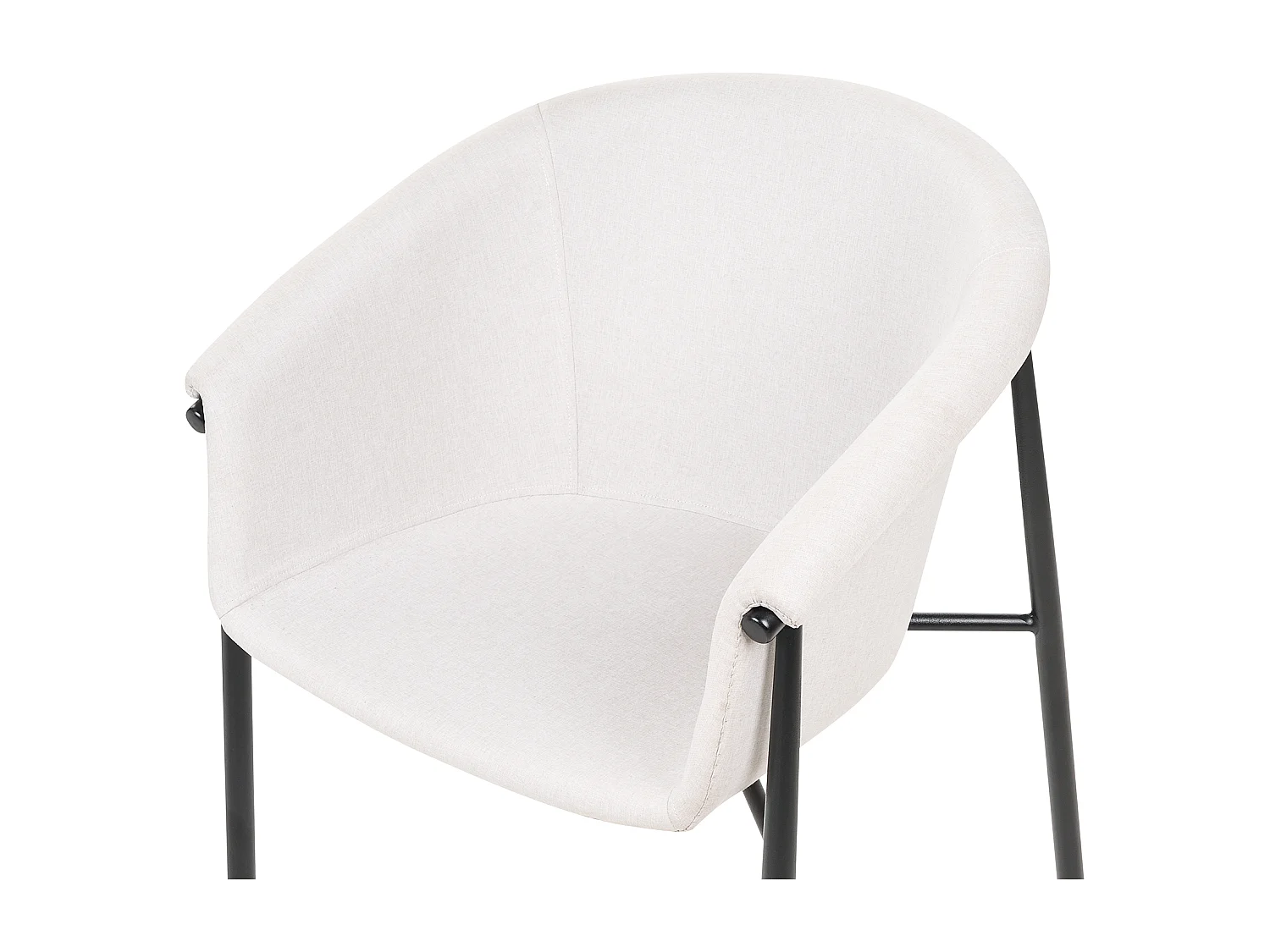 Set van 2 eetkamerstoelen AMES Lichtbeige