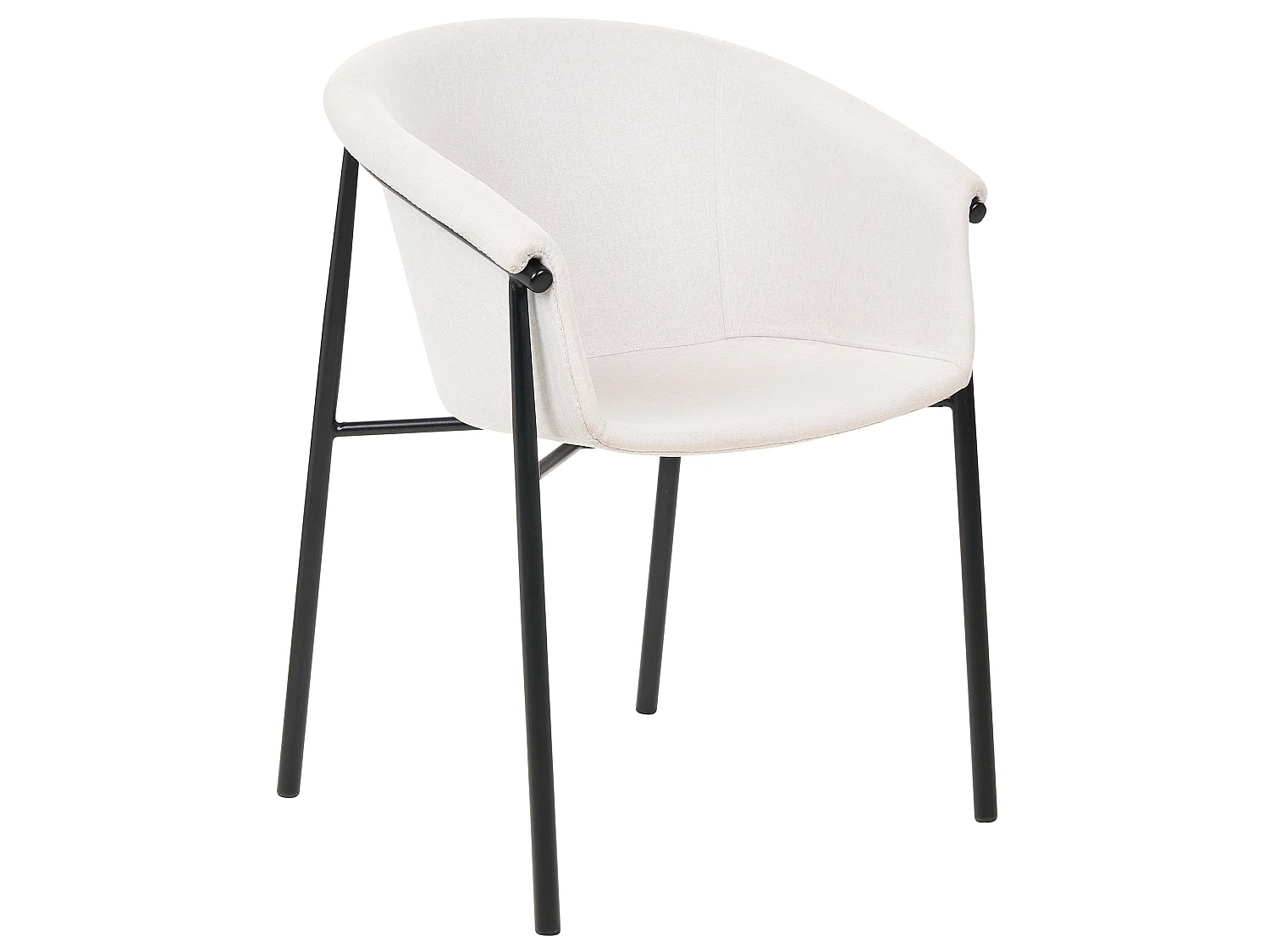 Set van 2 eetkamerstoelen AMES Lichtbeige