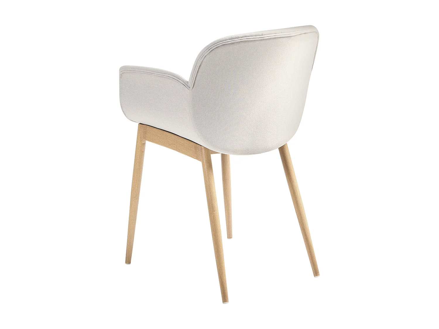 Lot de 2 chaises de salle à manger ALICE Gris clair