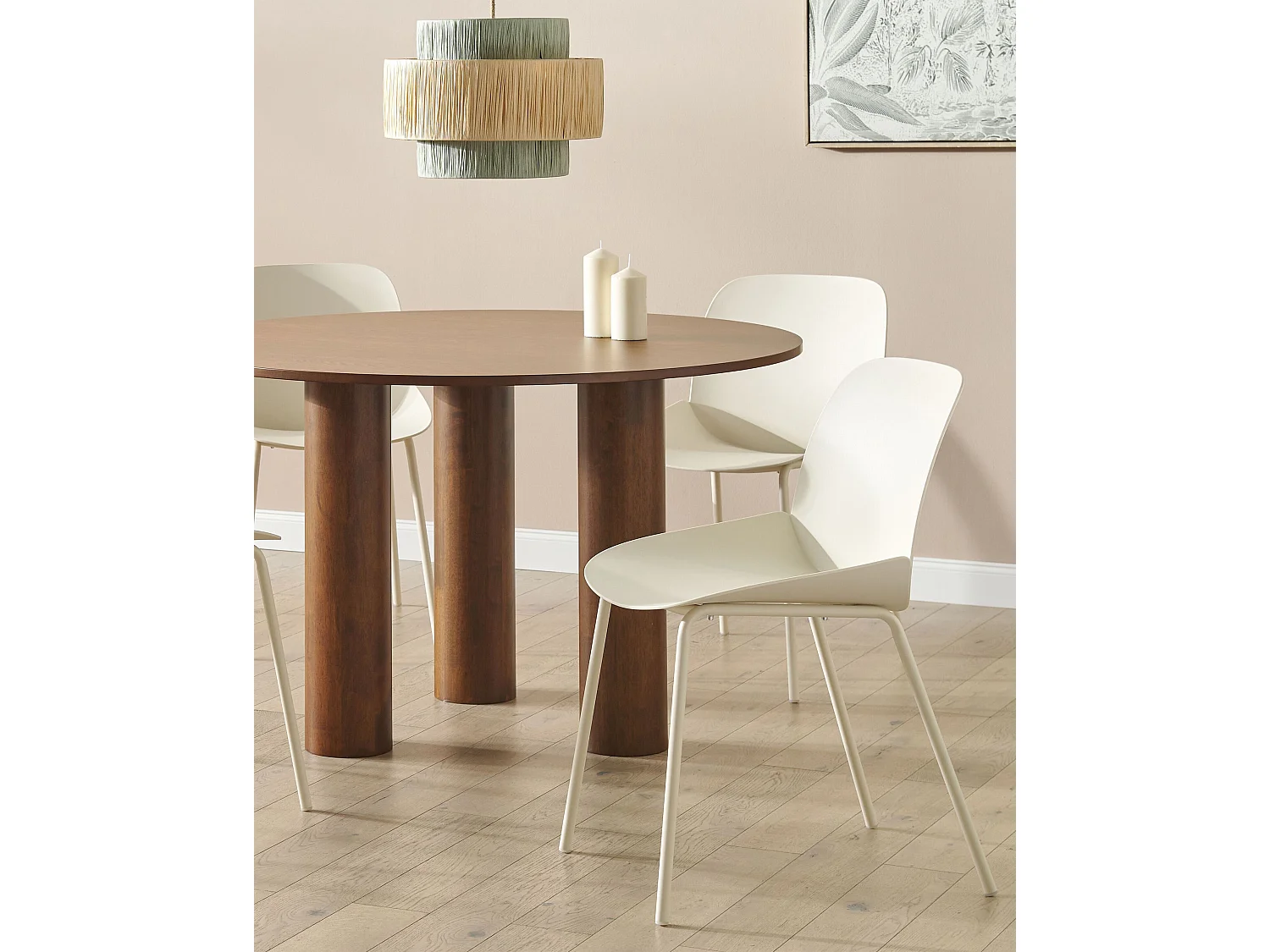Set van 2 eetkamerstoelen MILACA Beige