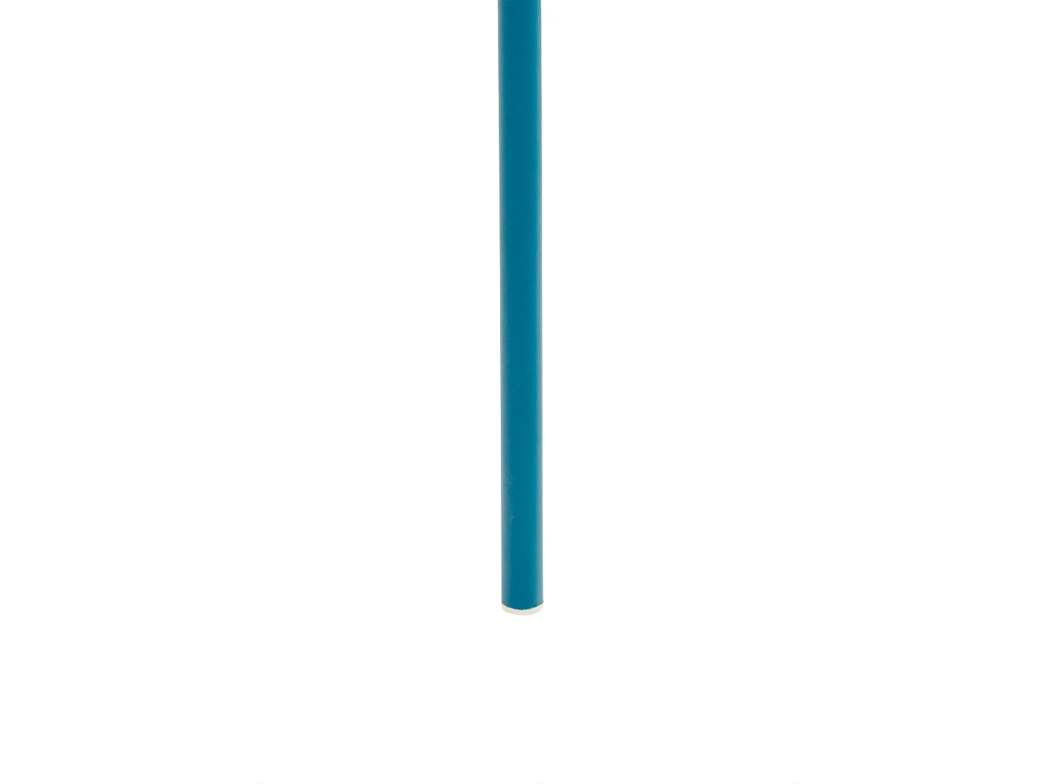 Esszimmerstuhl 4er-Set Kunststoff blau mit hoher Lehne Metallbeinen Astoria