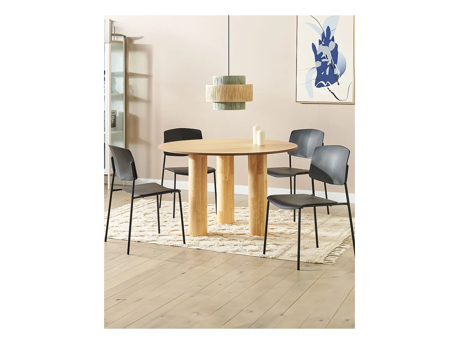 Lot de 4 chaises de salle à manger ASTORIA Noir