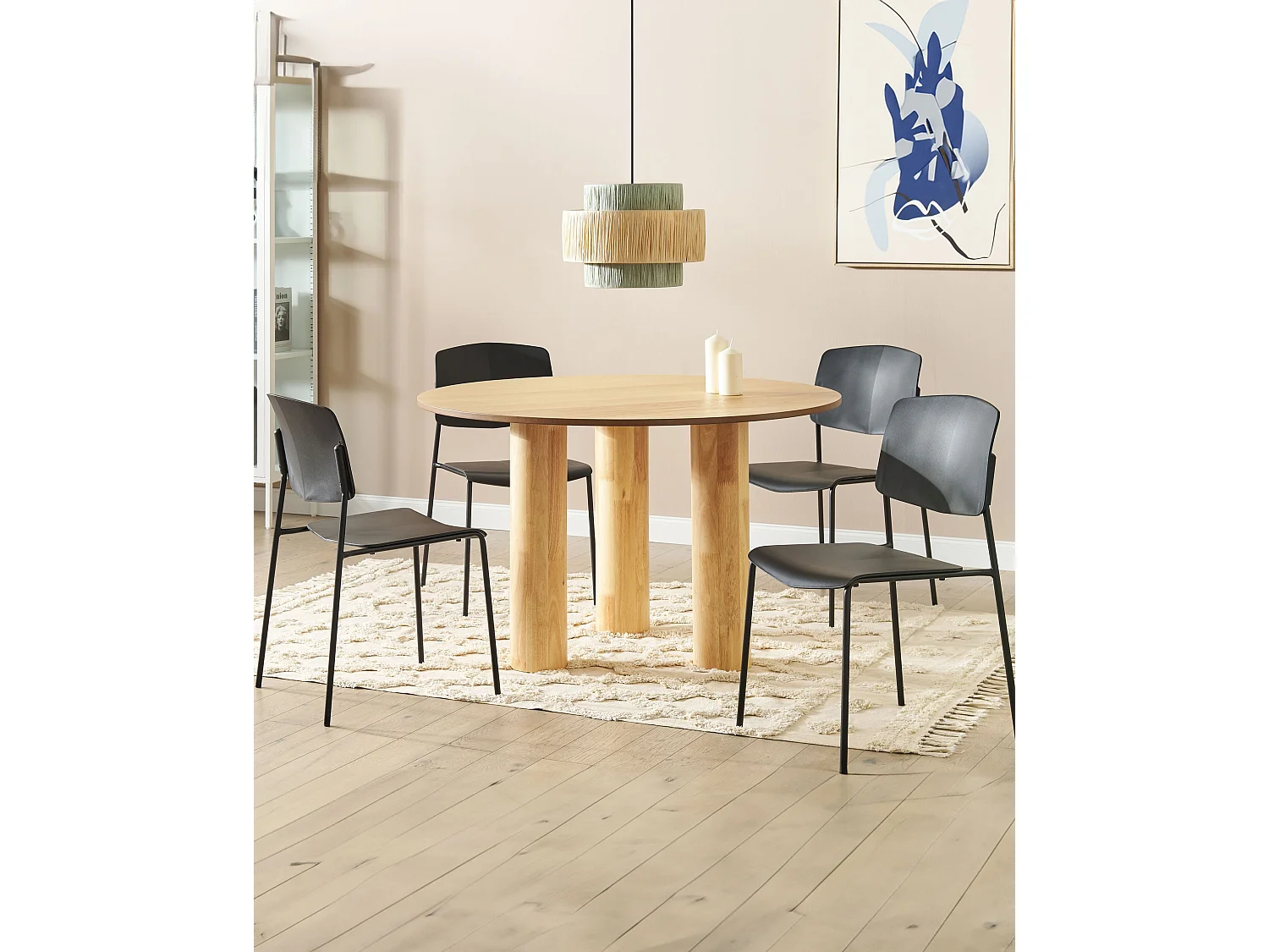 Lot de 4 chaises de salle à manger ASTORIA Noir