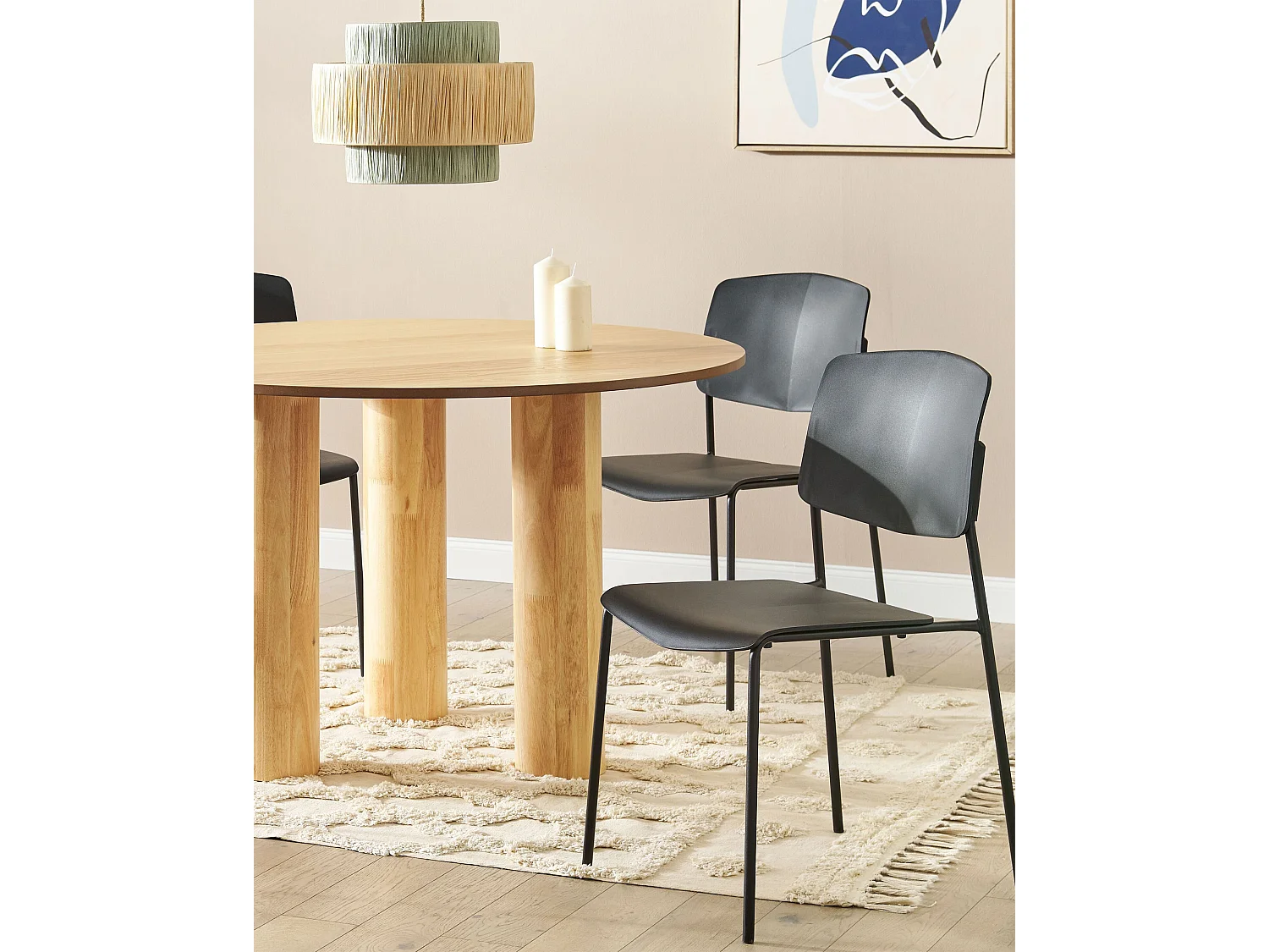 Set of 4 Dining Chairs ASTORIA Black