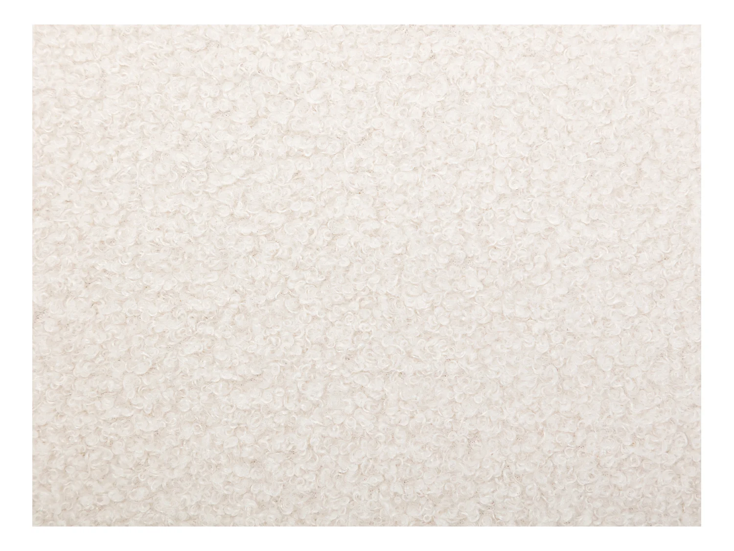 Sillón de tela rizada blanco CAMEDO