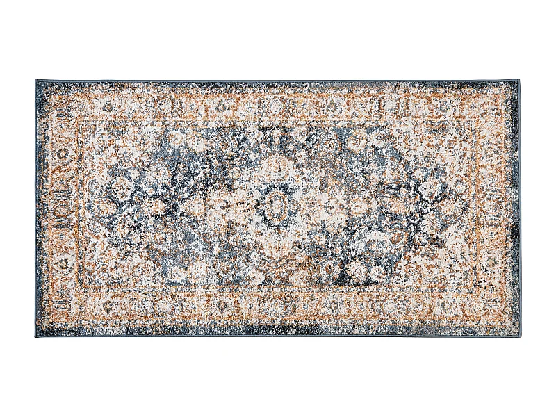 Tapete creme e azul 80 x 150 cm DVIN