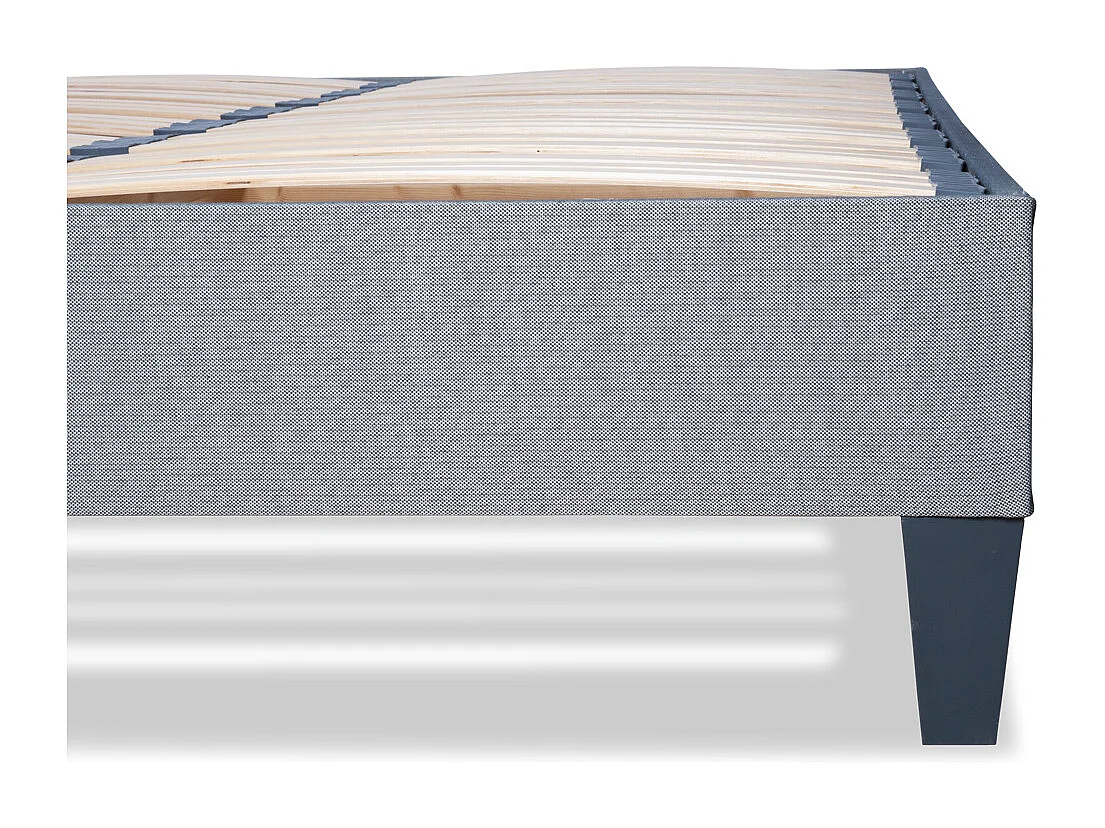 OLYMPE LITERIE | Sommier à lattes en bois ERGOSTAR 120x190 cm | Coloris Gris clair | Livré en kit