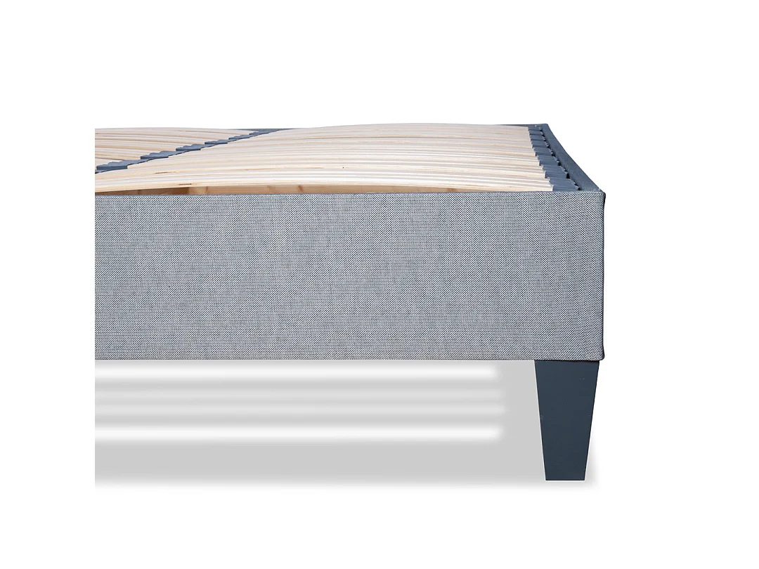 OLYMPE LITERIE | Sommier à lattes en bois ERGOSTAR 120x190 cm | Coloris Gris clair | Livré en kit