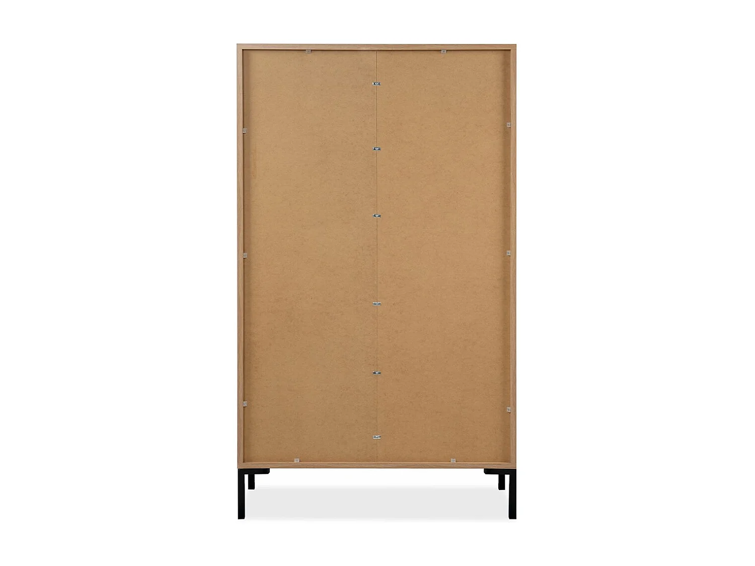 Highboard, mit 2 Türen, 2 Schubladen und 2 Regalen, H139 cm - Plock