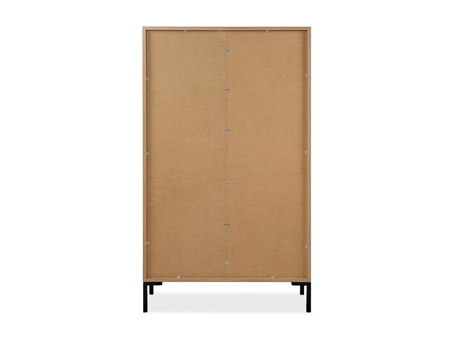 Hoge Buffetkast 2 Deuren 2 Laden en 2 Planken H139 cm - Plock