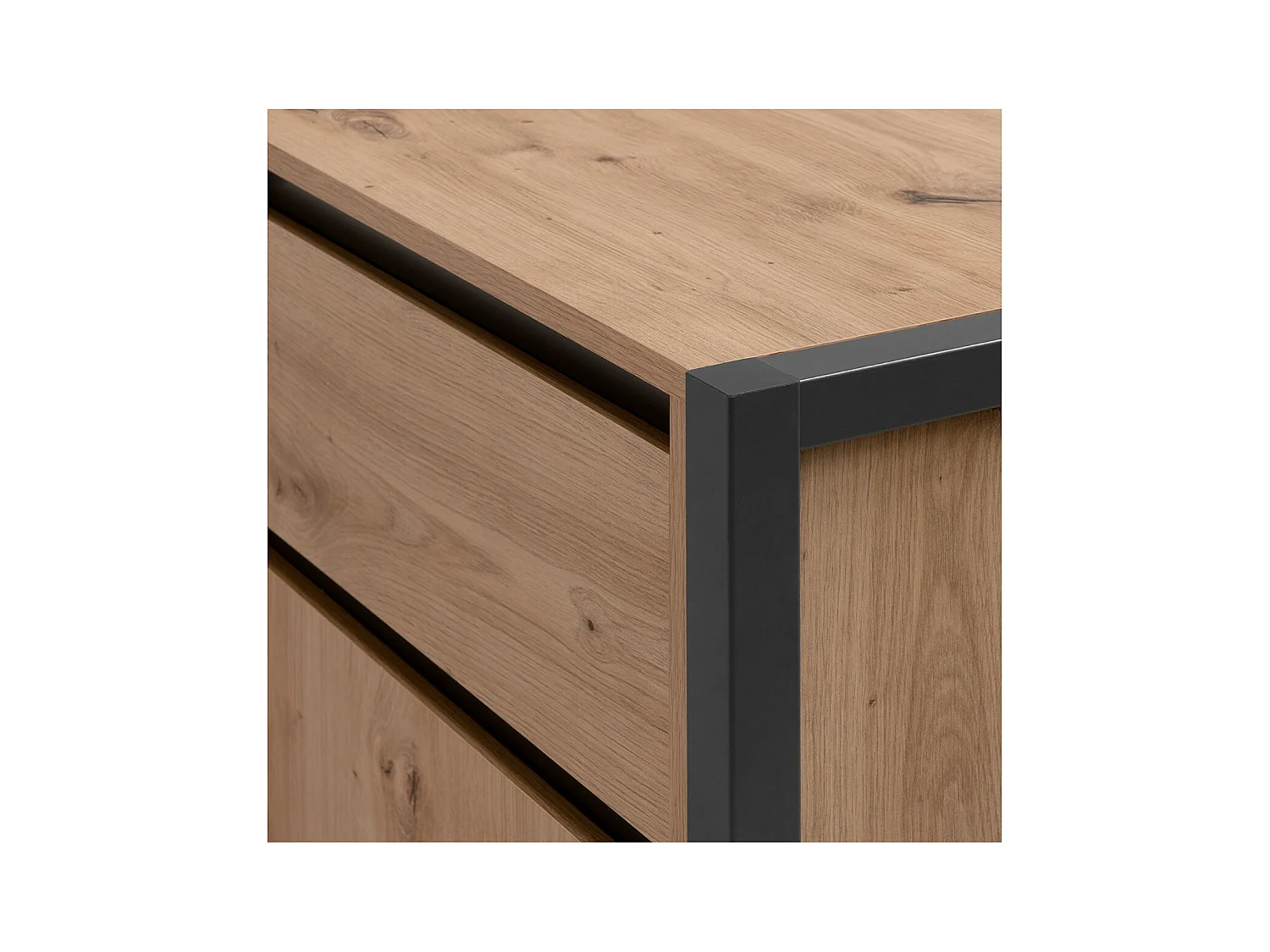 Scrivania d'Angolo Modulare in Decorazione Rovere L139 cm - Prague