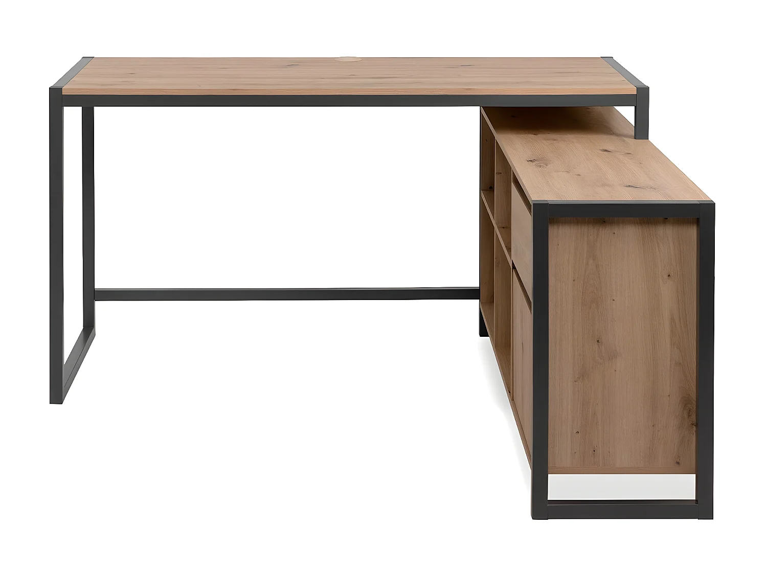 Scrivania d'Angolo Modulare in Decorazione Rovere L139 cm - Prague