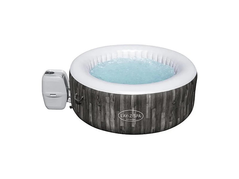 Spa gonflable rond Lay-Z-Spa Bahamas Airjet motif bois 2 a 4 personnes, 180 x 66 cm