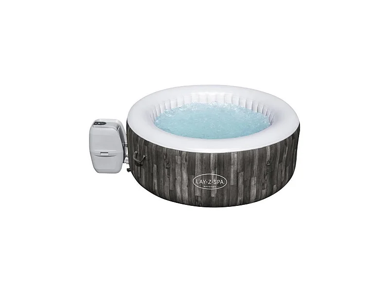 Spa gonflable rond Lay-Z-Spa Bahamas Airjet motif bois 2 a 4 personnes, 180 x 66 cm