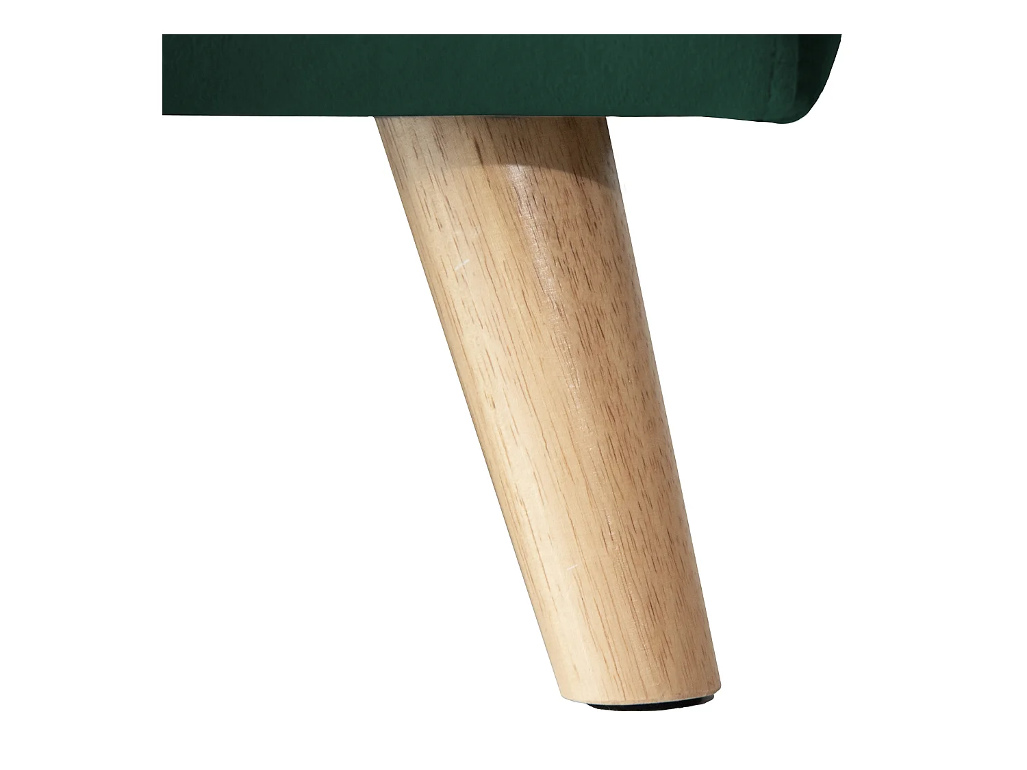 Eck-Couch-Sofa JAMES 3-Sitzer in grünem Velours