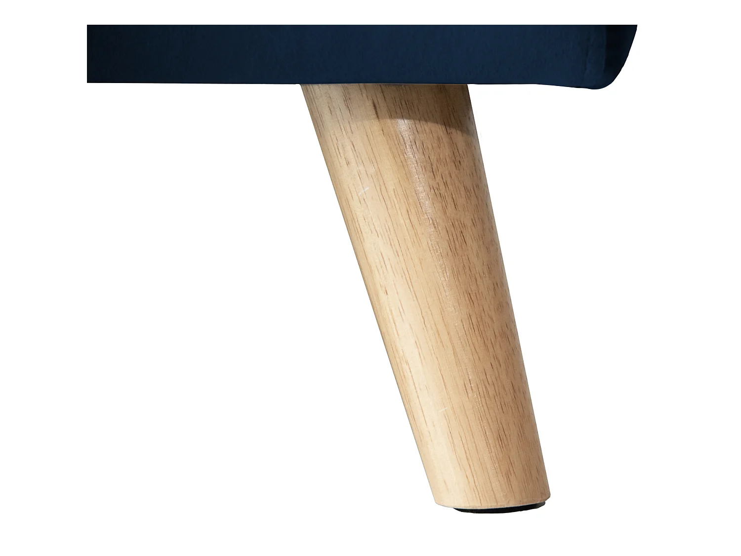 Canapé d'angle convertible JAMES 3 places en velours bleu - HAPPY GARDEN