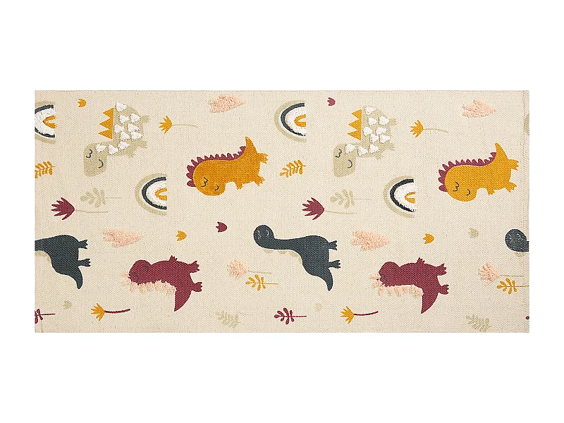 Tapis enfant TIOP Multicolore 80 x 150 cm Coton