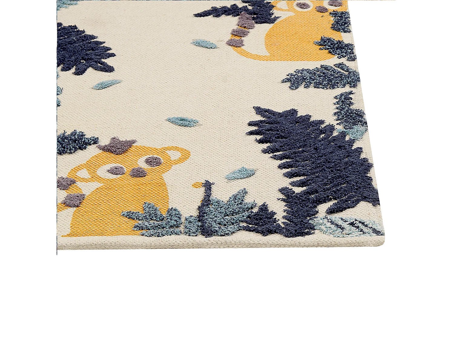 Tapete de algodão multicolor com impressão animal 80 x 150 cm NAIBOS