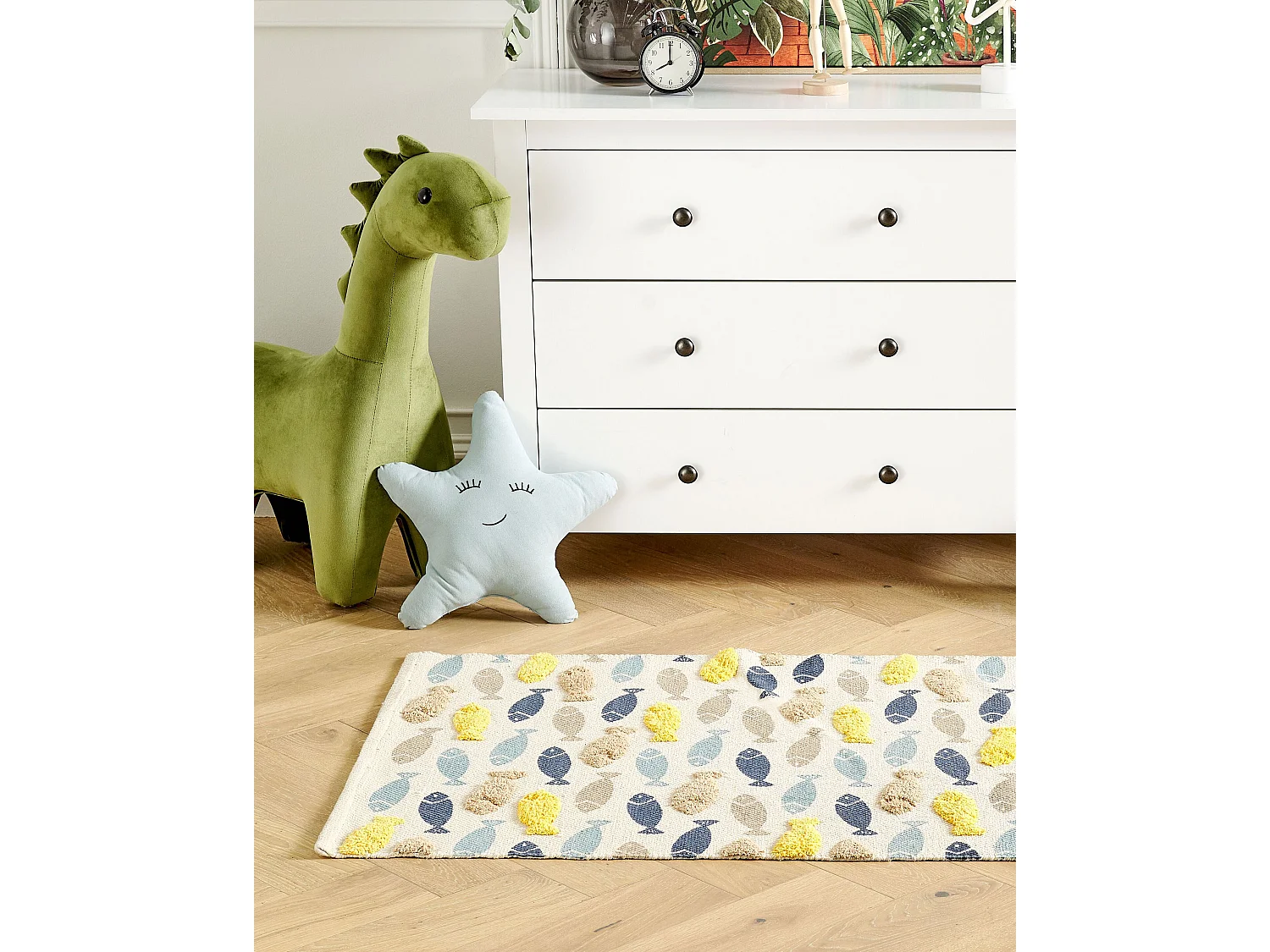 Vloerkleed katoen meerkleurig 80 x 150 cm IPUH