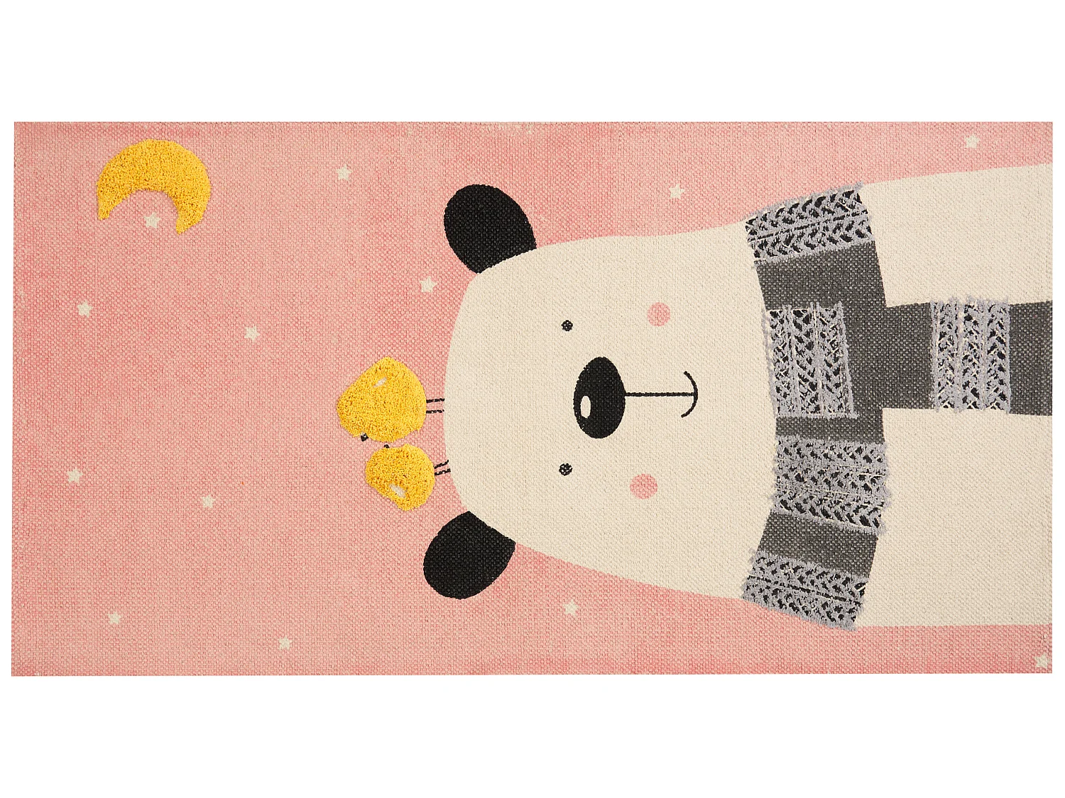 Tapete de algodão multicolor com motivo de urso 80 x 150 cm TAPAK