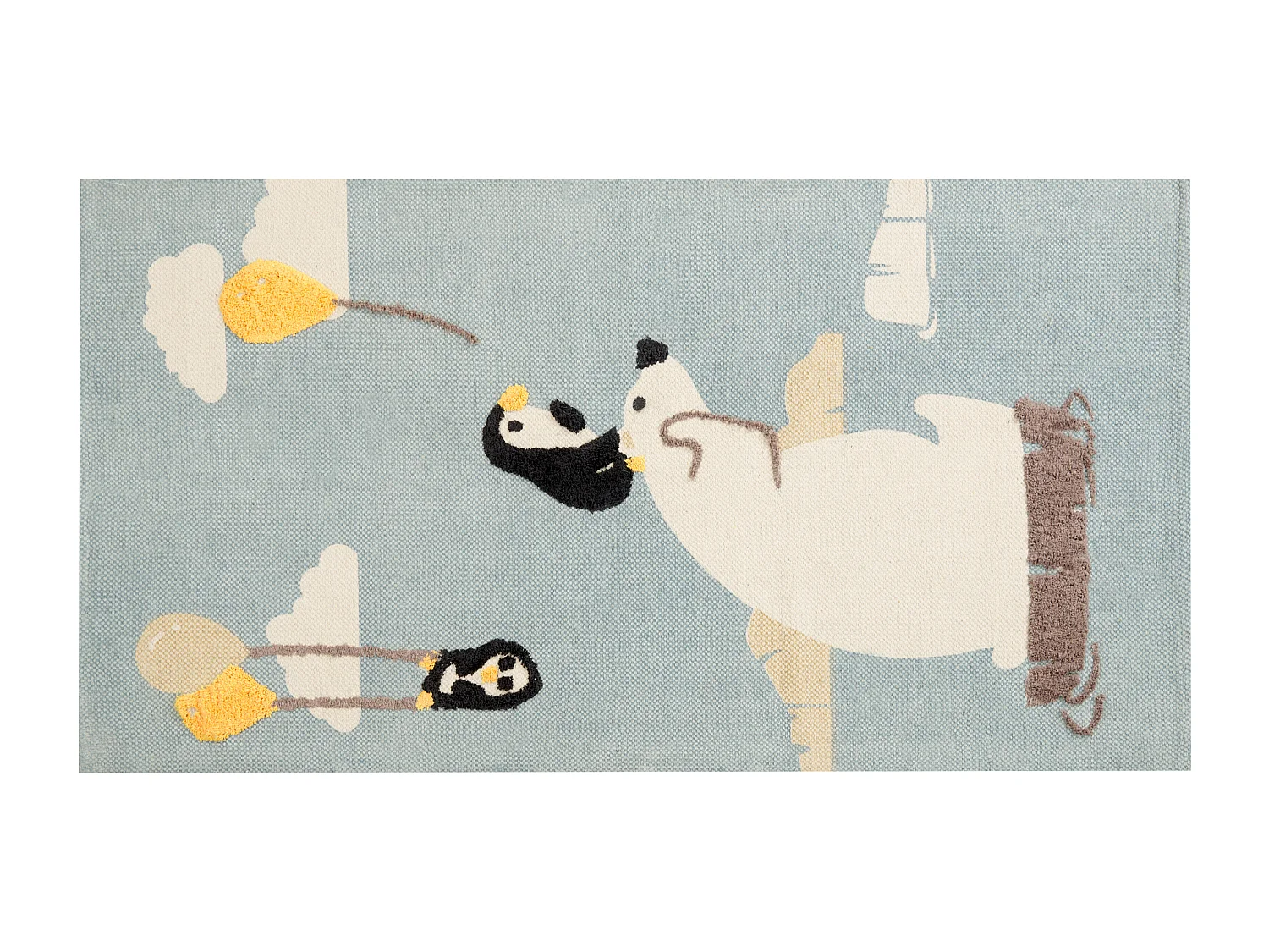 Tapis enfant BARUS Multicolore 80 x 150 cm Coton