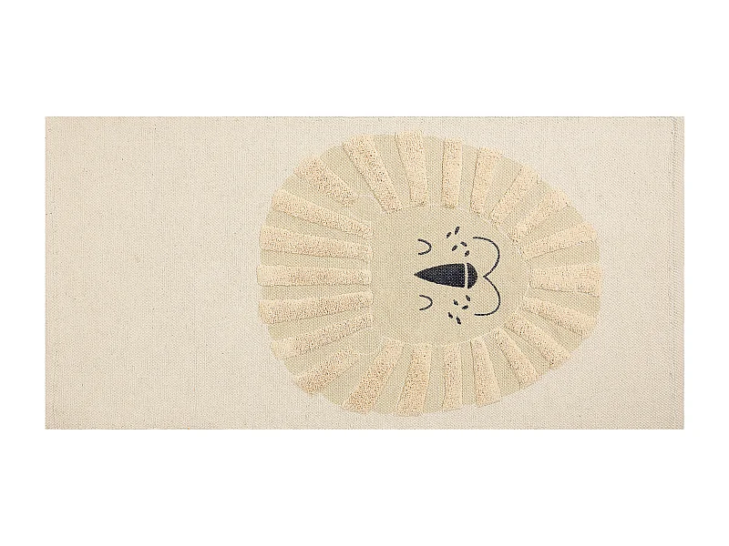 Tapis enfant BALARI Beige 80 x 150 cm Coton