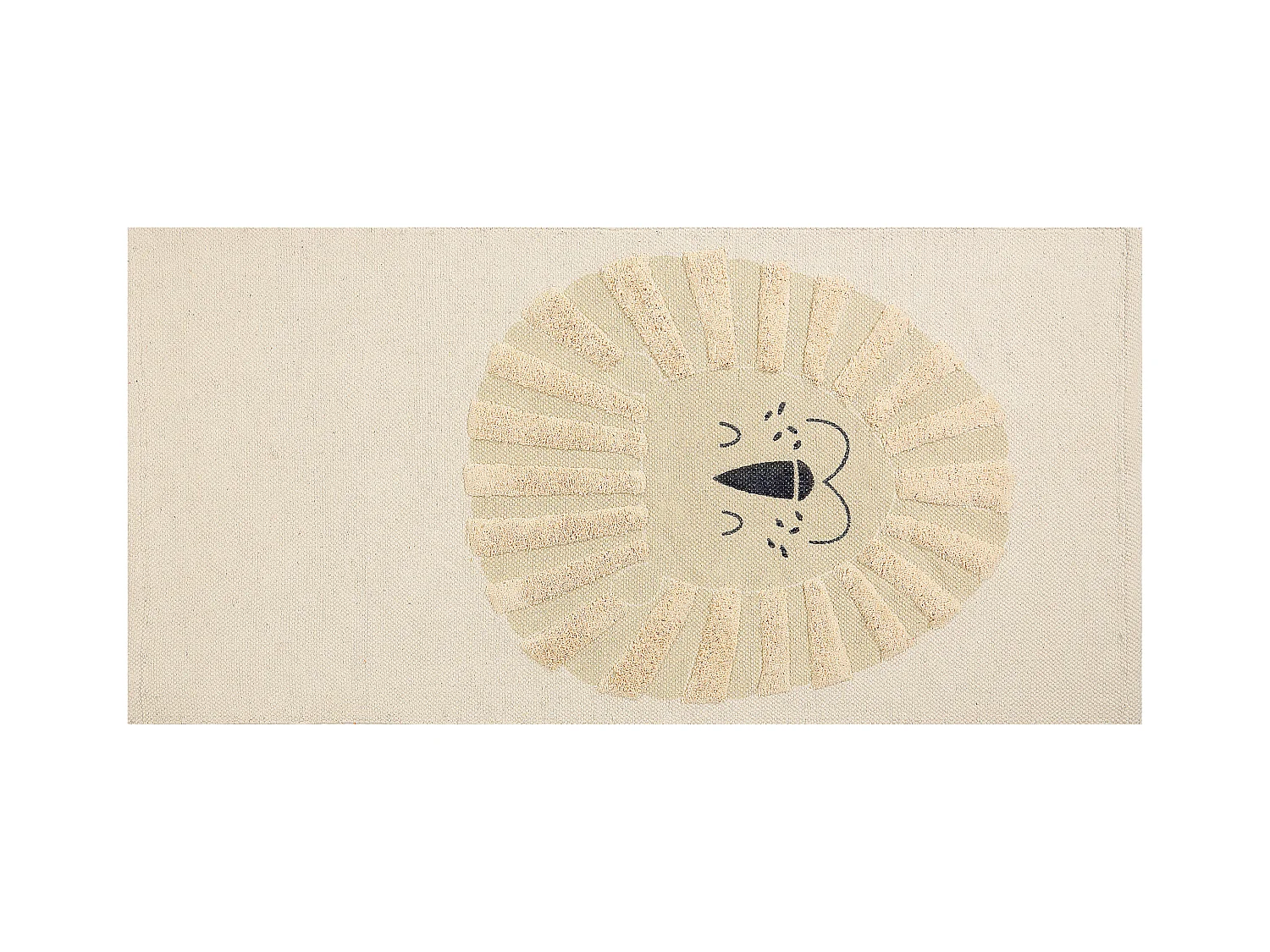 Tapis enfant BALARI Beige 80 x 150 cm Coton