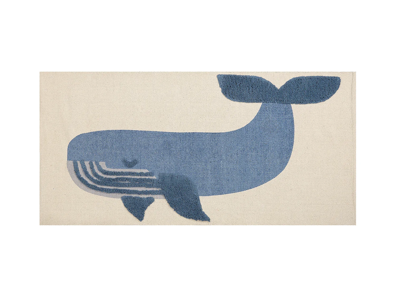 Tapis enfant SELAI Beige 80 x 150 cm Coton