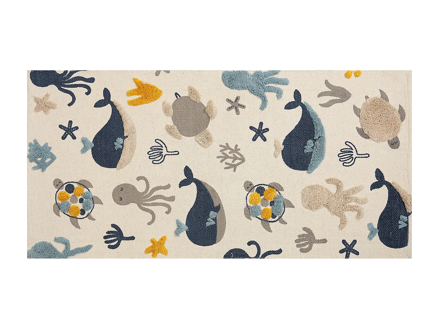 Tappeto per bambini cotone multicolore 80 x 150 cm PORSEA