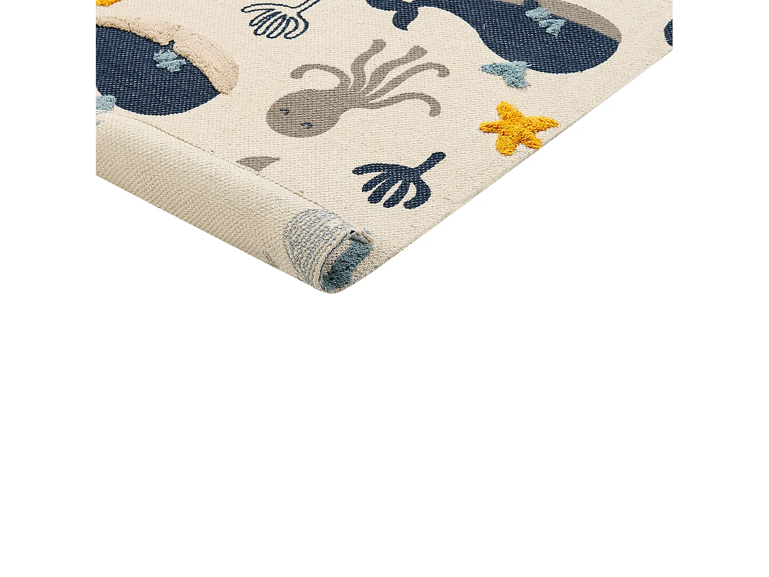 Tapis enfant imprimé animal en coton 80 x 150 cm multicolore PORSEA