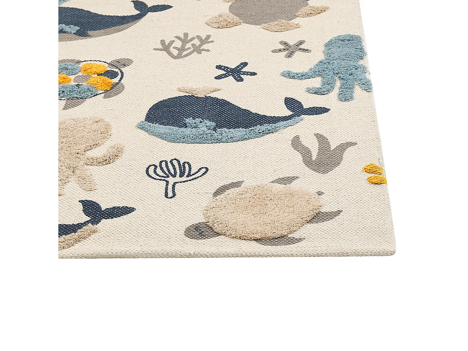 Tapis enfant imprimé animal en coton 80 x 150 cm multicolore PORSEA