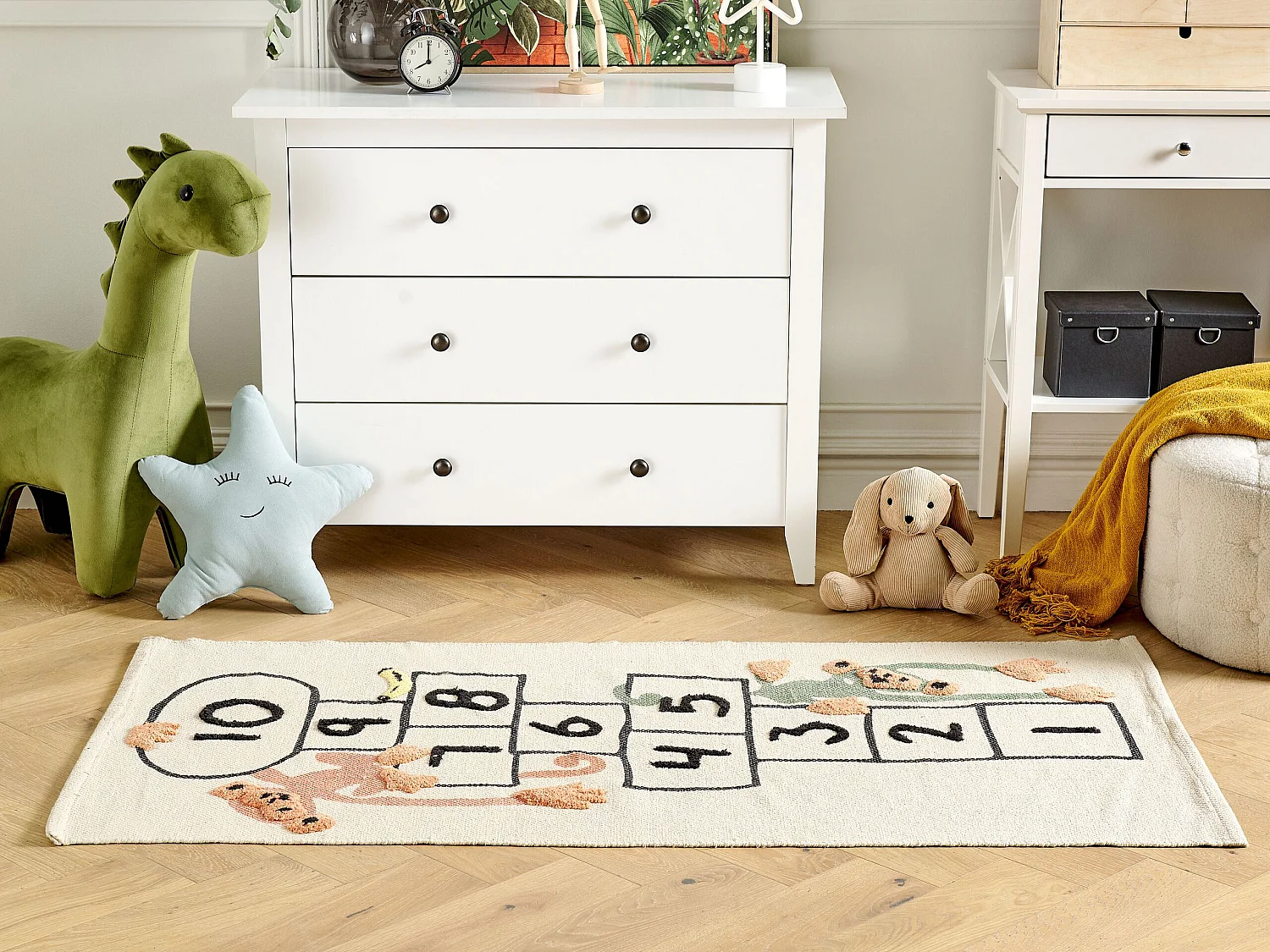 Tapis enfant KATIET Multicolore 80 x 150 cm Coton