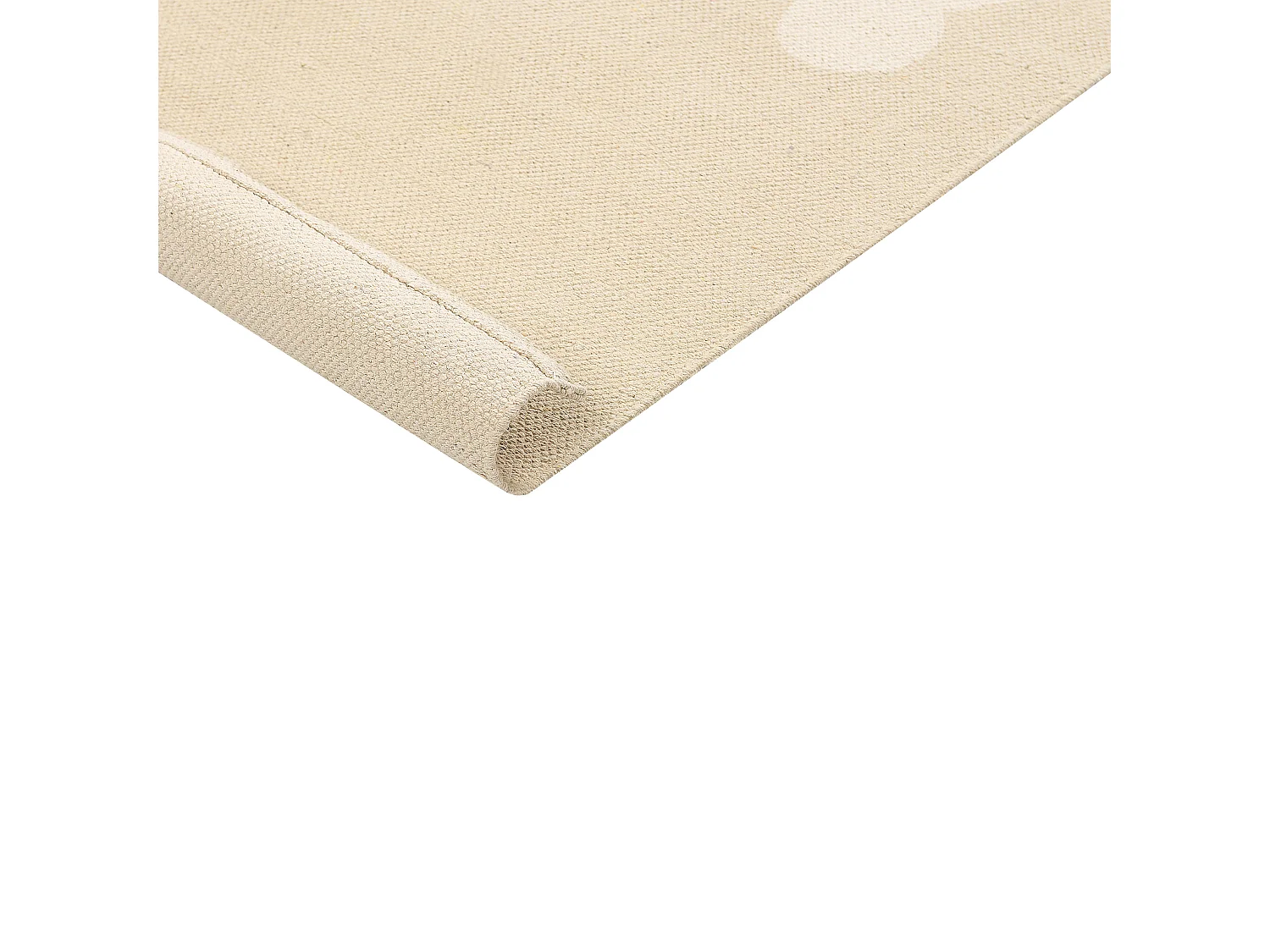 Alfombra de algodón beige motivo oso 80 x 150 cm SIMAU