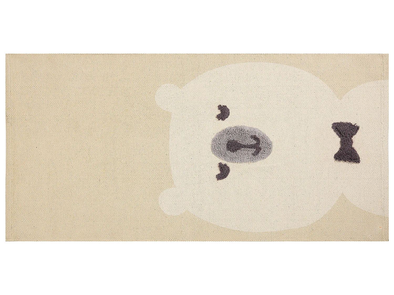 Tapis enfant SIMAU Beige 80 x 150 cm Coton