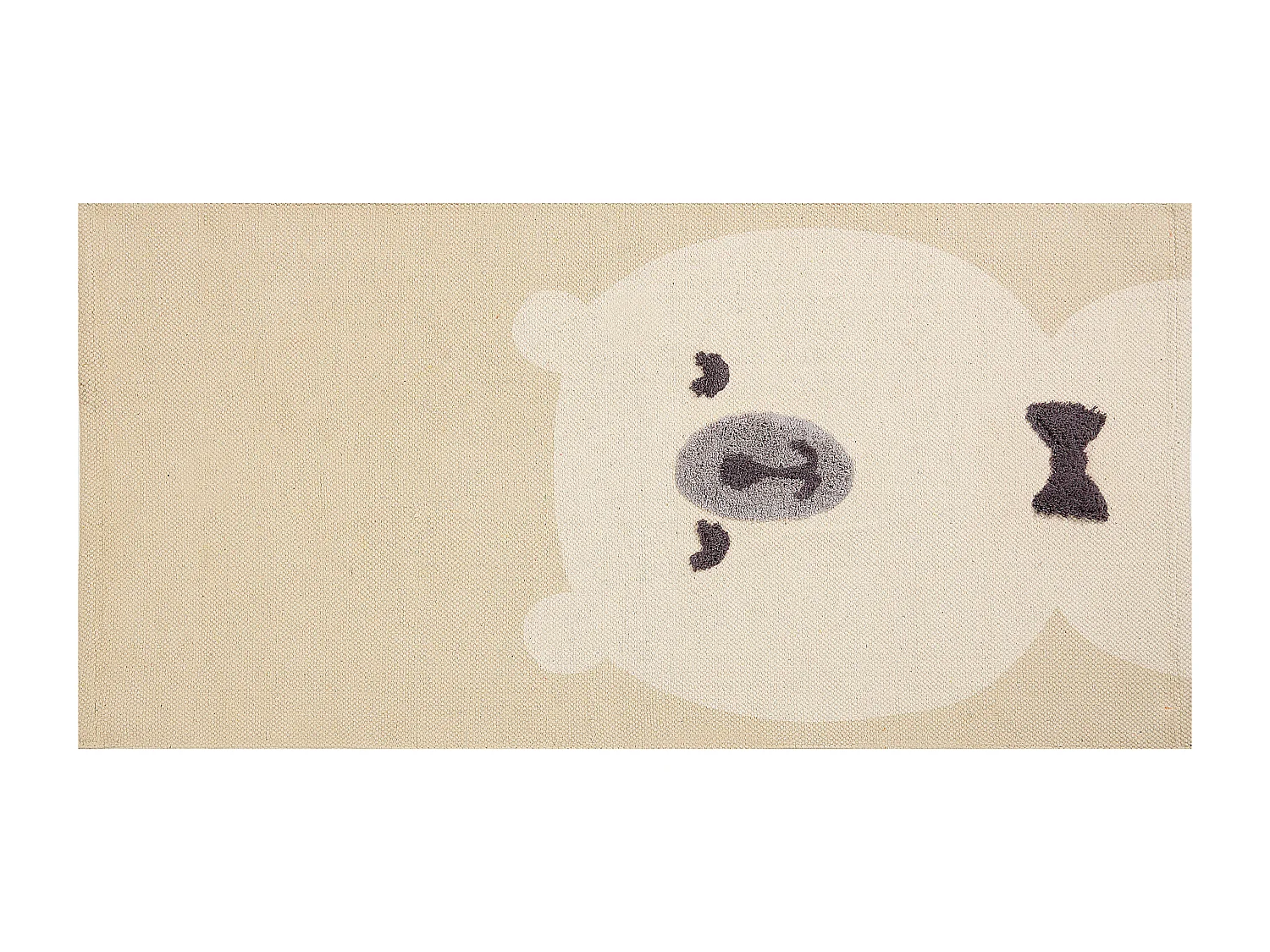 Tapis enfant SIMAU Beige 80 x 150 cm Coton