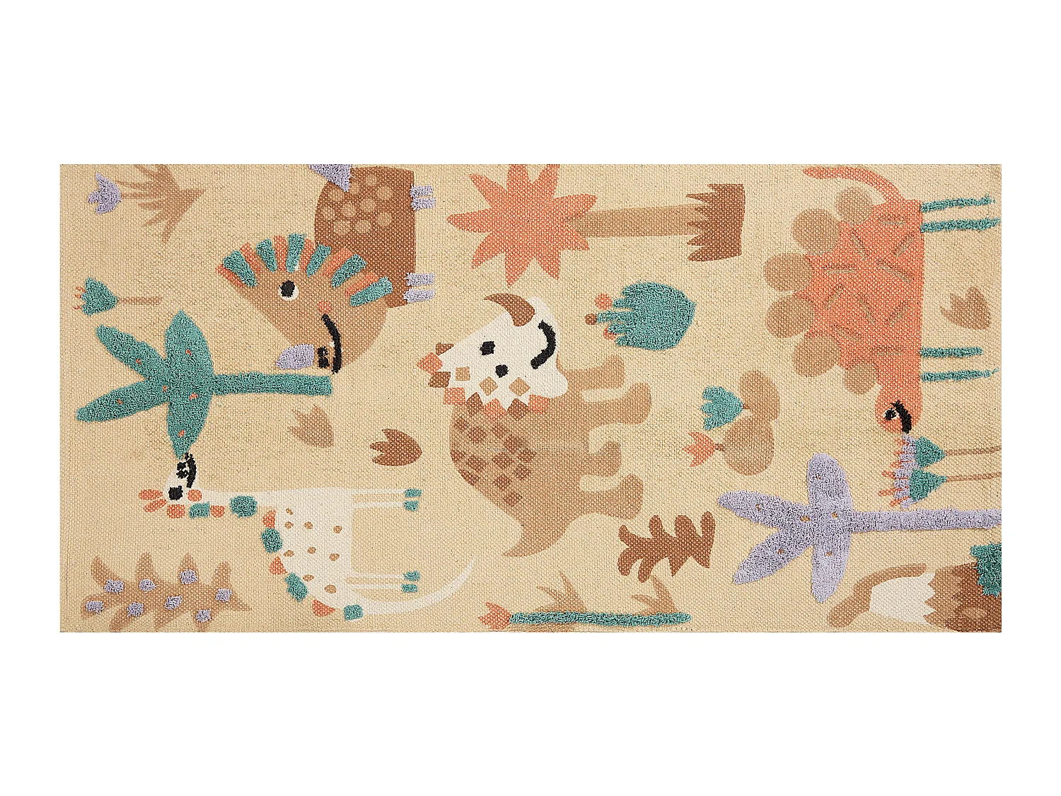 Tapis enfant STABAT Multicolore 80 x 150 cm Coton
